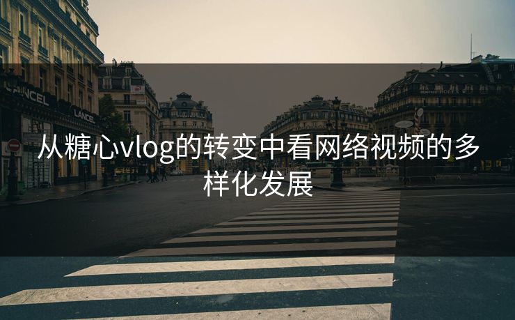 从糖心vlog的转变中看网络视频的多样化发展