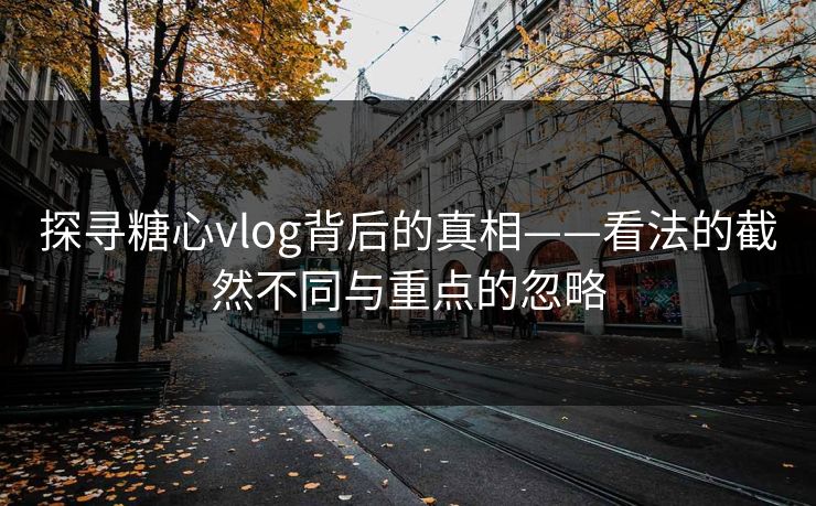 探寻糖心vlog背后的真相——看法的截然不同与重点的忽略